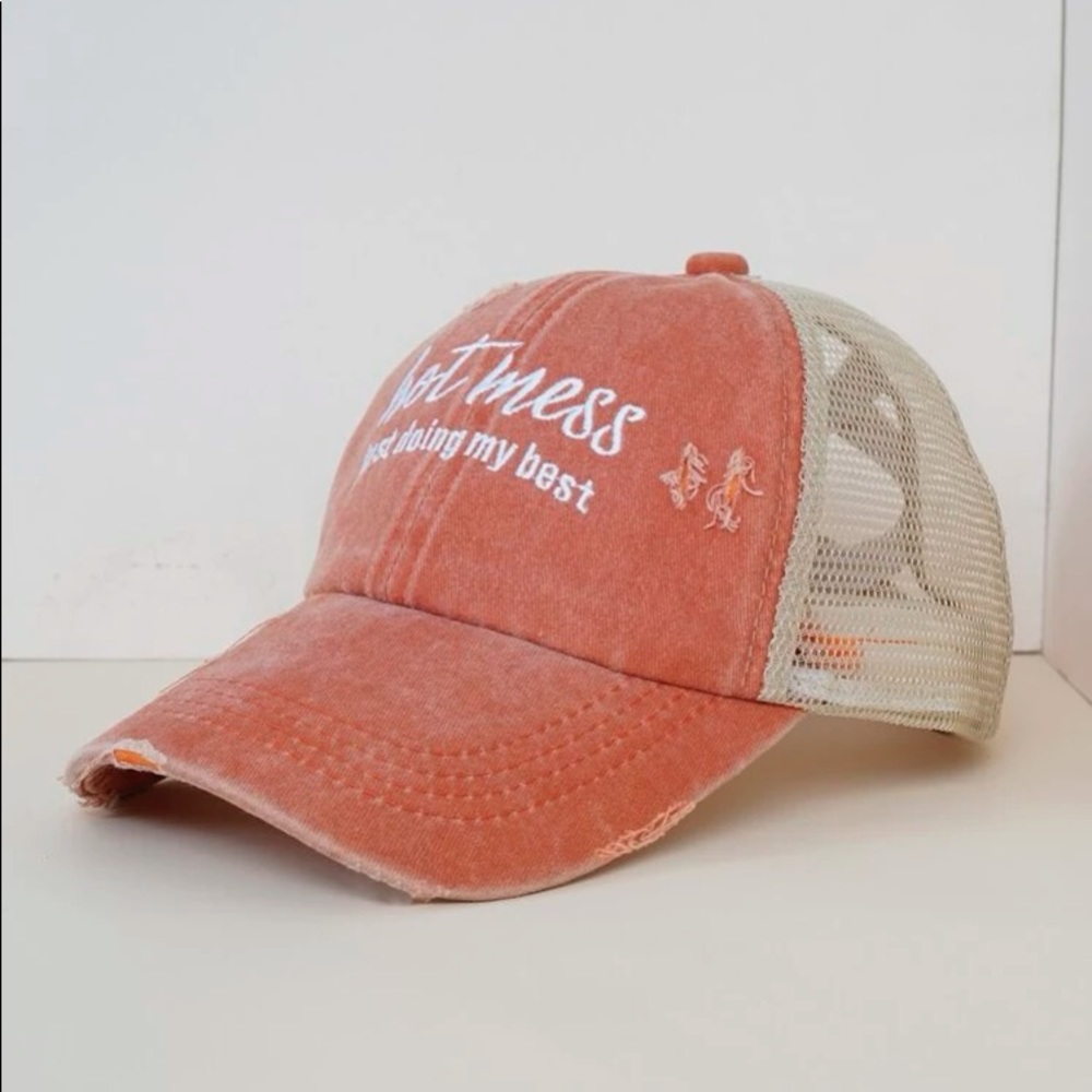 Hot mess π₯΅ Funny π Baseball cap - Picture 2 of 4